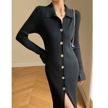 Sukienka koszulowa midi z guzikami